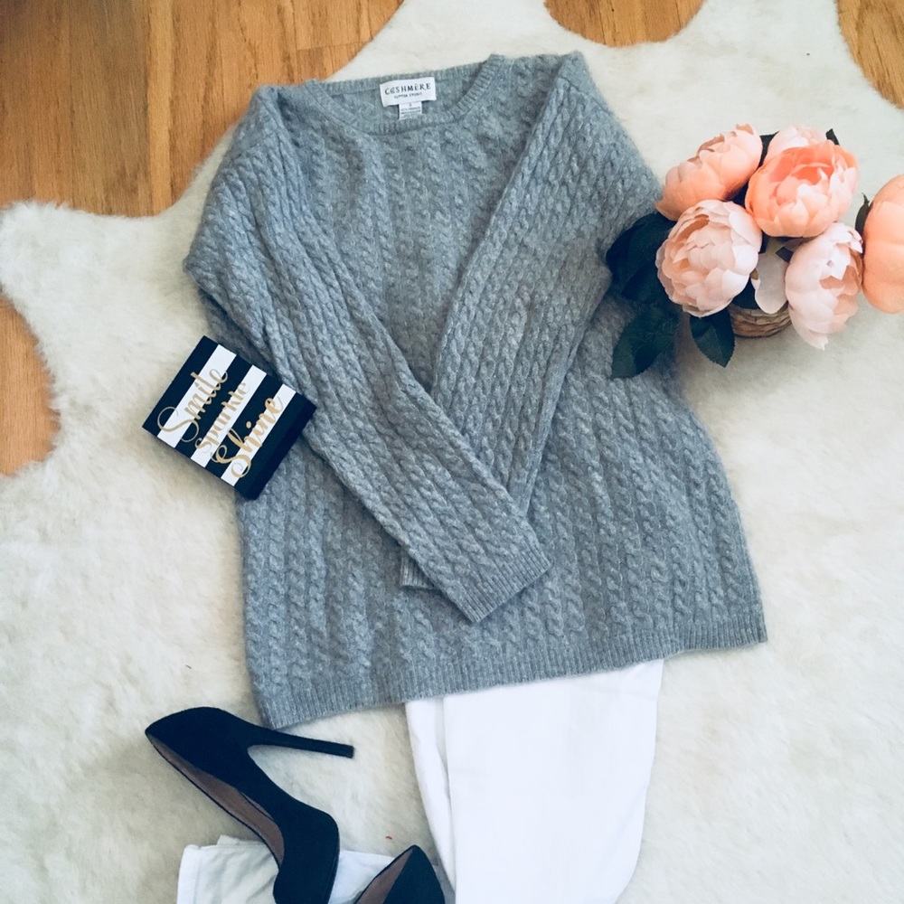 Grey cashmere sweater
